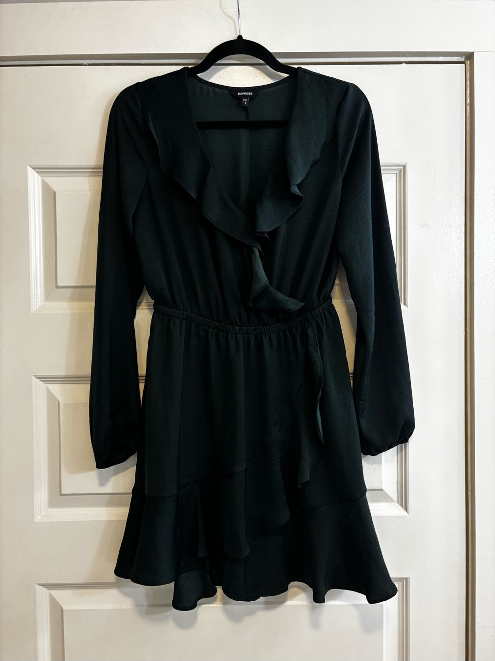 Express Ruffle Long-Sleeve Dress